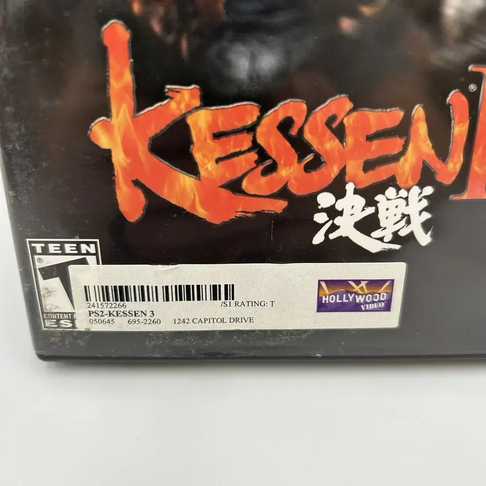 Kessen III (Sony Playstation 2, PS2) Black Label - Missing Manual - Tested